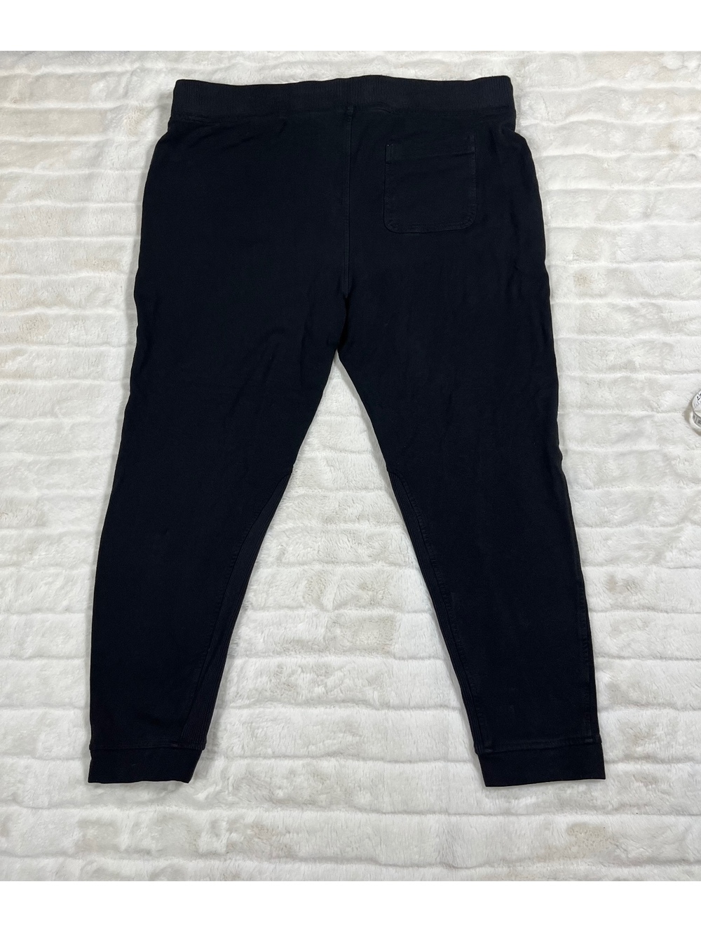 Loft Lou & Grey L Lounge Fall Black Capri Riding Style Rib Accent Sweatpants